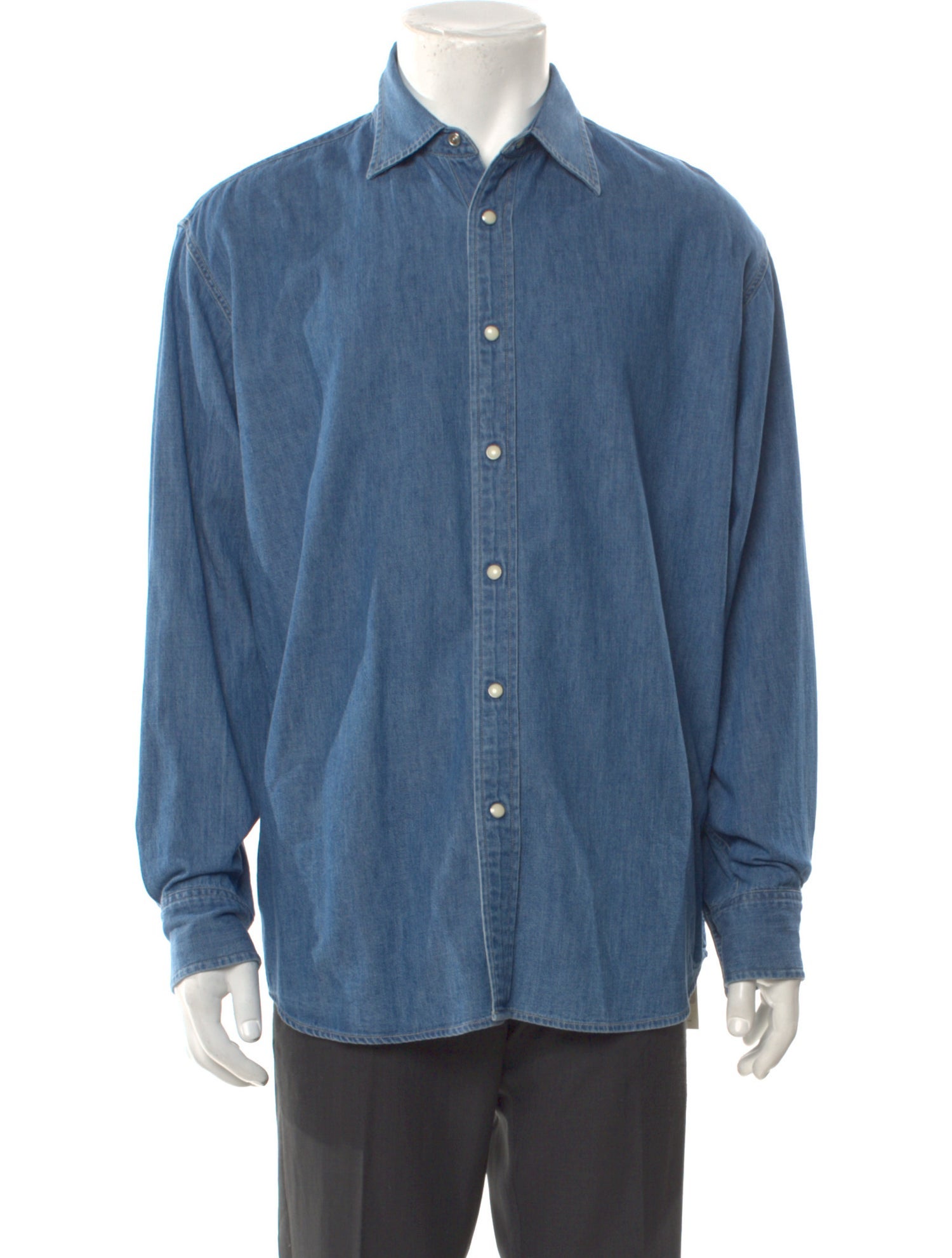 Auralee Long Sleeve Denim Shirt