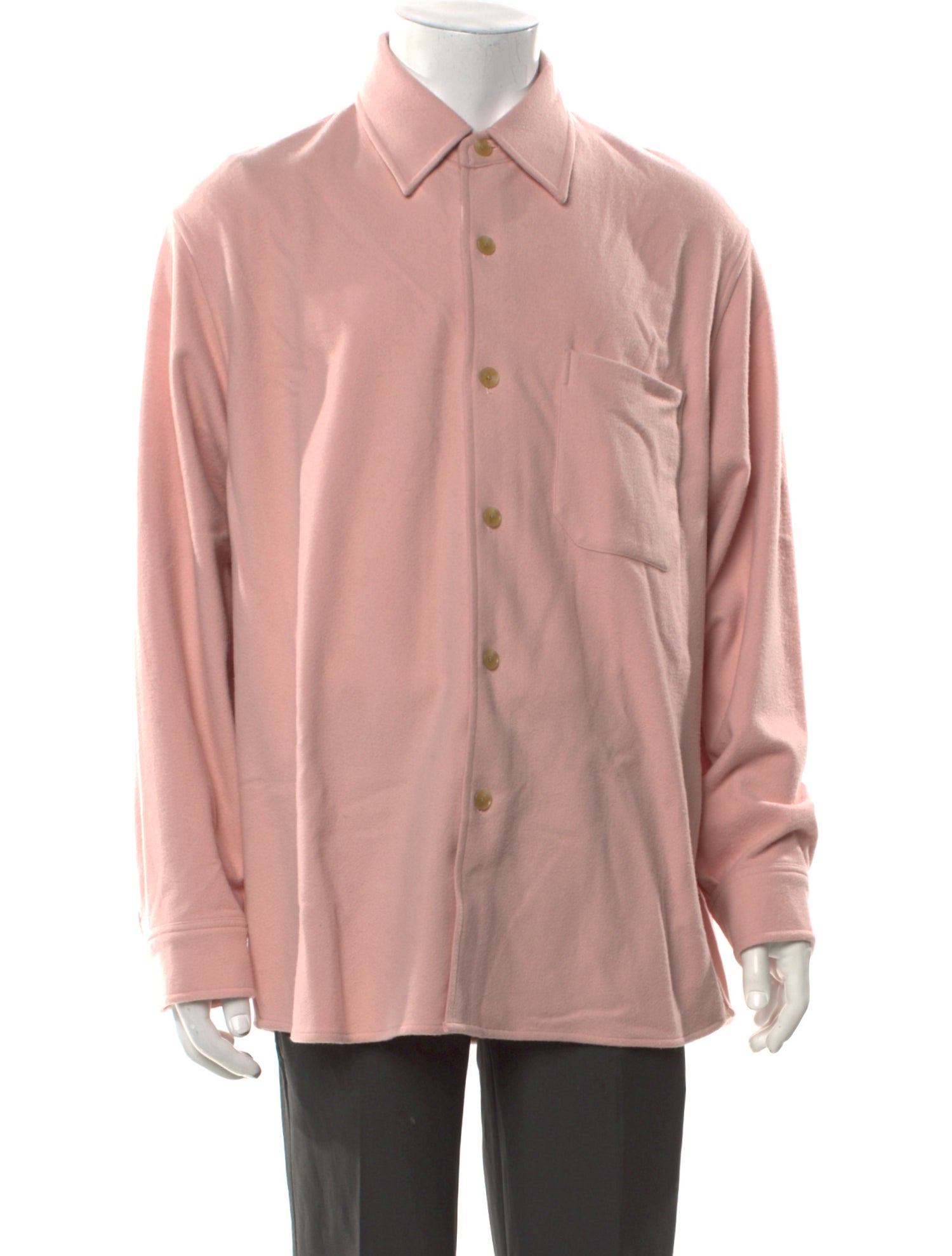 Auralee Wool Long Sleeve Shirt