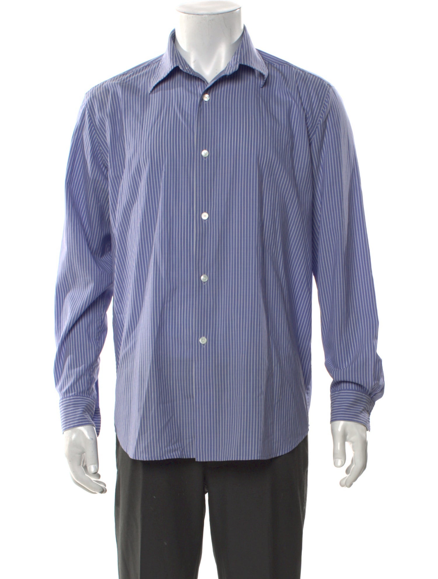 Auralee Wool Striped Shirt