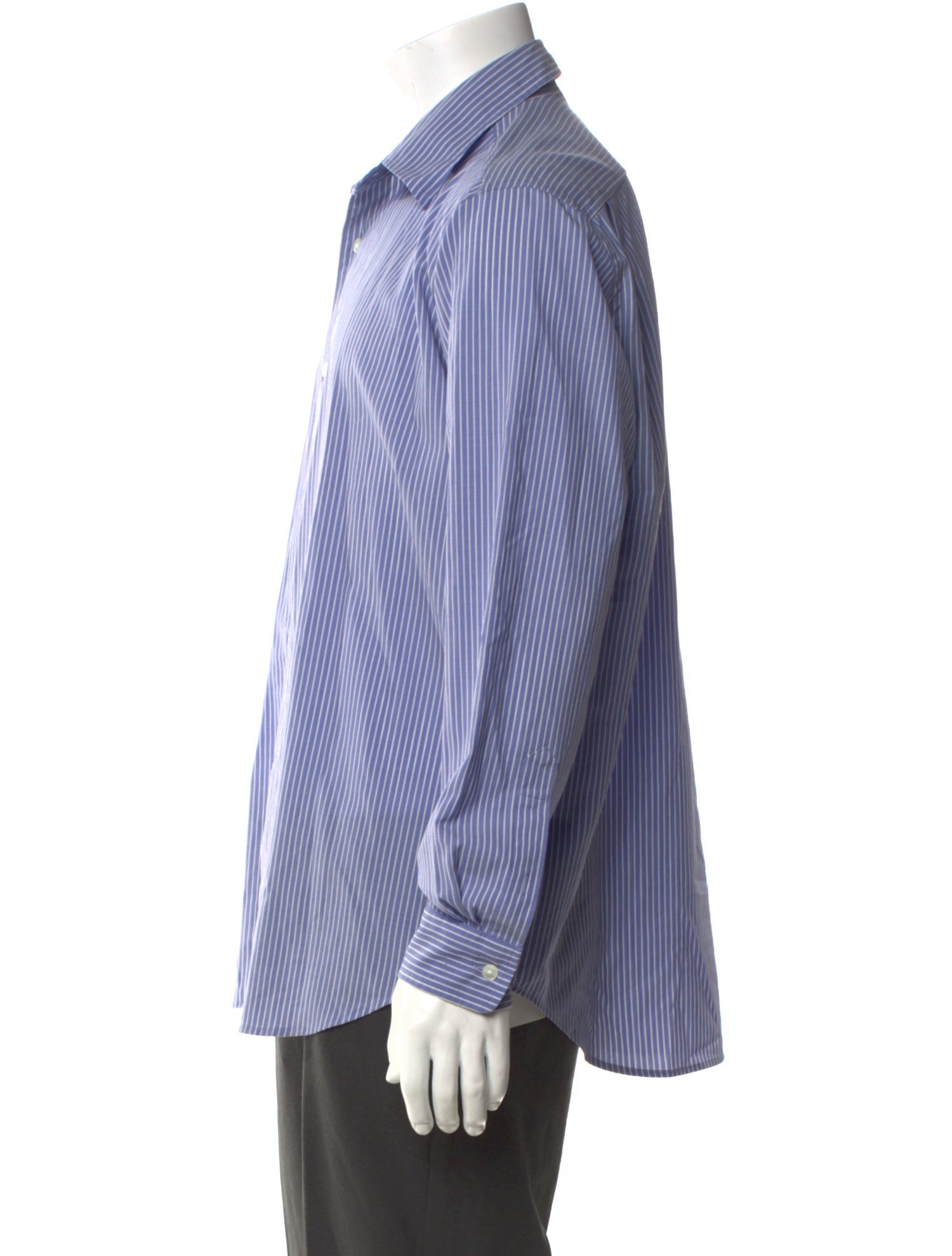 Auralee Wool Striped Shirt