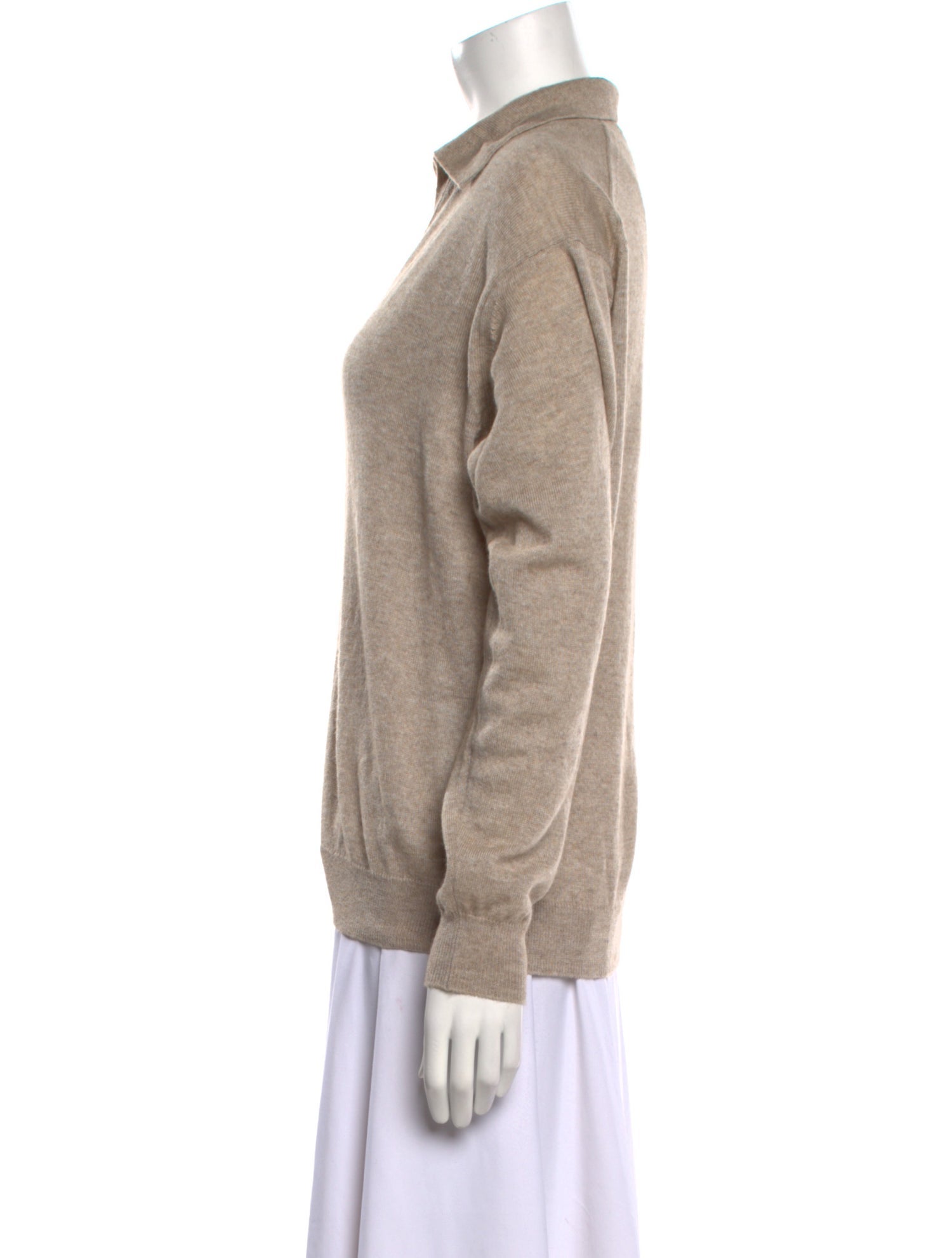 Auralee Silk V-Neck Sweater
