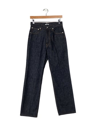 Auralee High-Rise Straight Leg Jeans