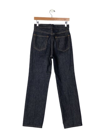 Auralee High-Rise Straight Leg Jeans