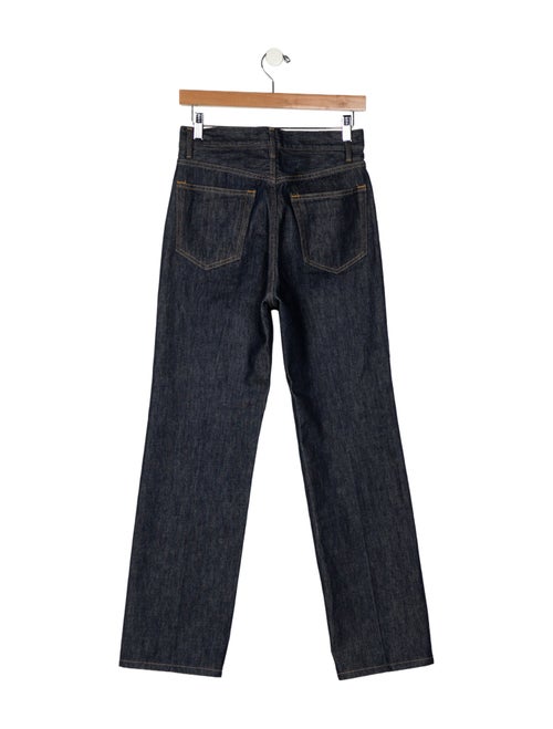 Auralee High-Rise Straight Leg Jeans