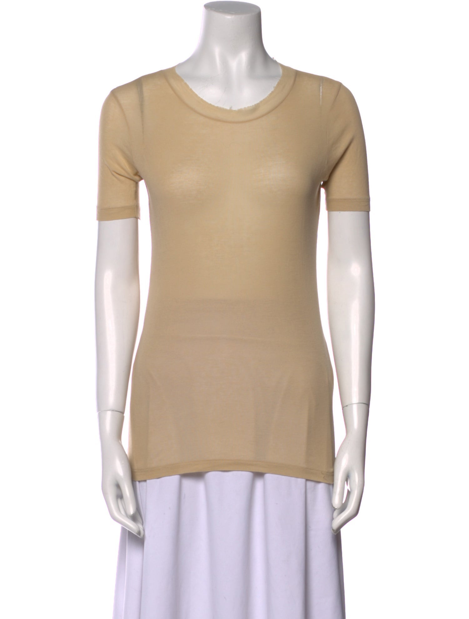 Auralee Scoop Neck Short Sleeve T-Shirt