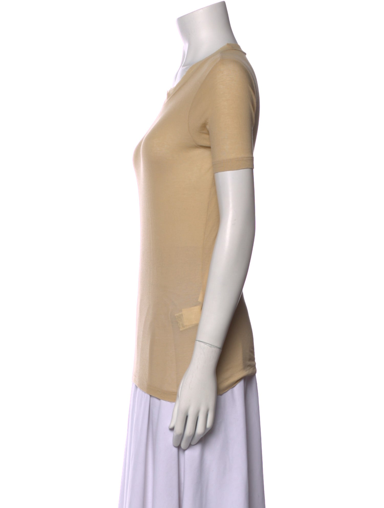 Auralee Scoop Neck Short Sleeve T-Shirt