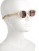 Auralee Round Mirrored Sunglasses