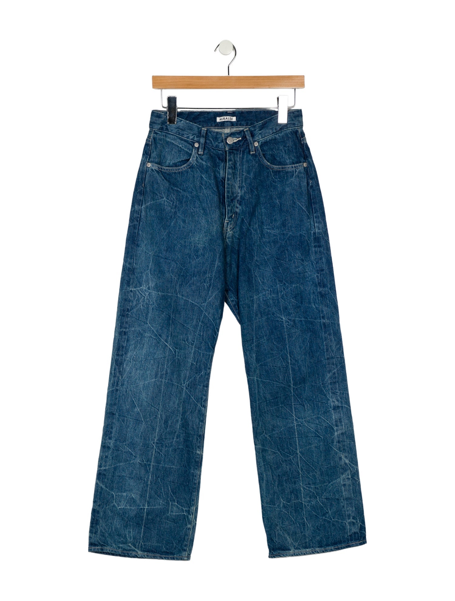 Auralee High-Rise Wide Leg Jeans