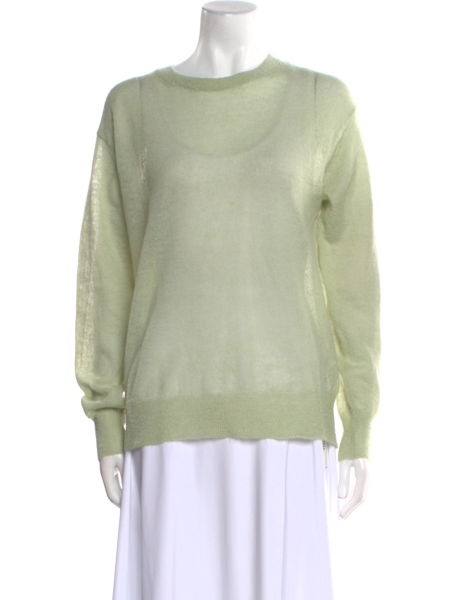 Auralee Mohair Bateau Neckline Sweater