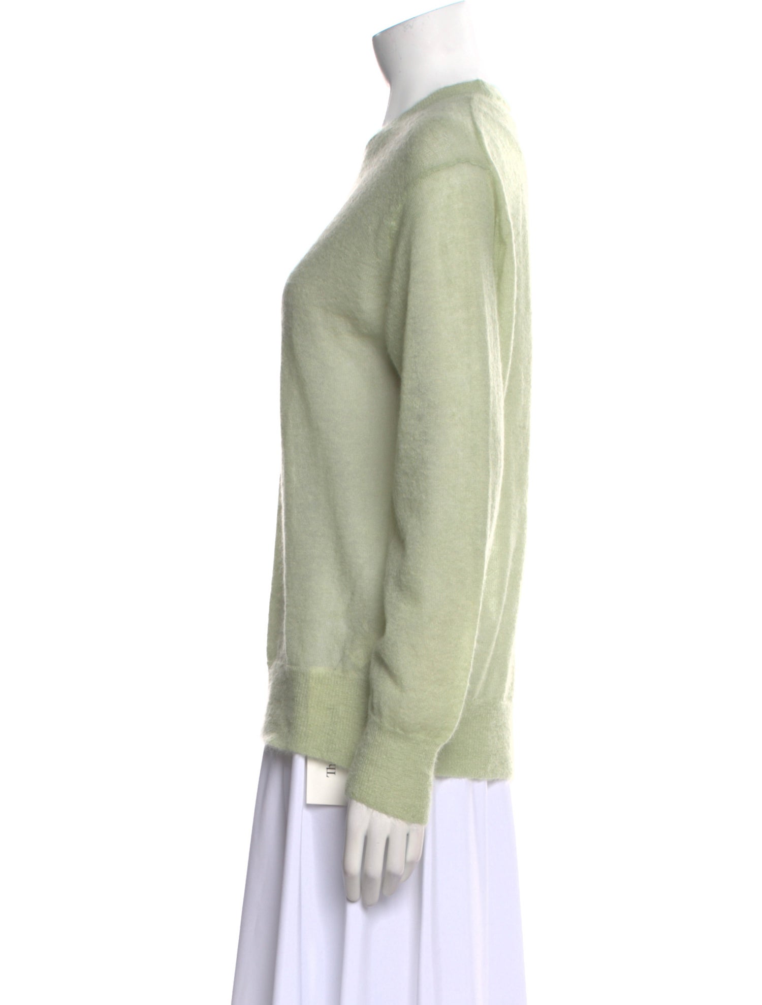 Auralee Mohair Bateau Neckline Sweater