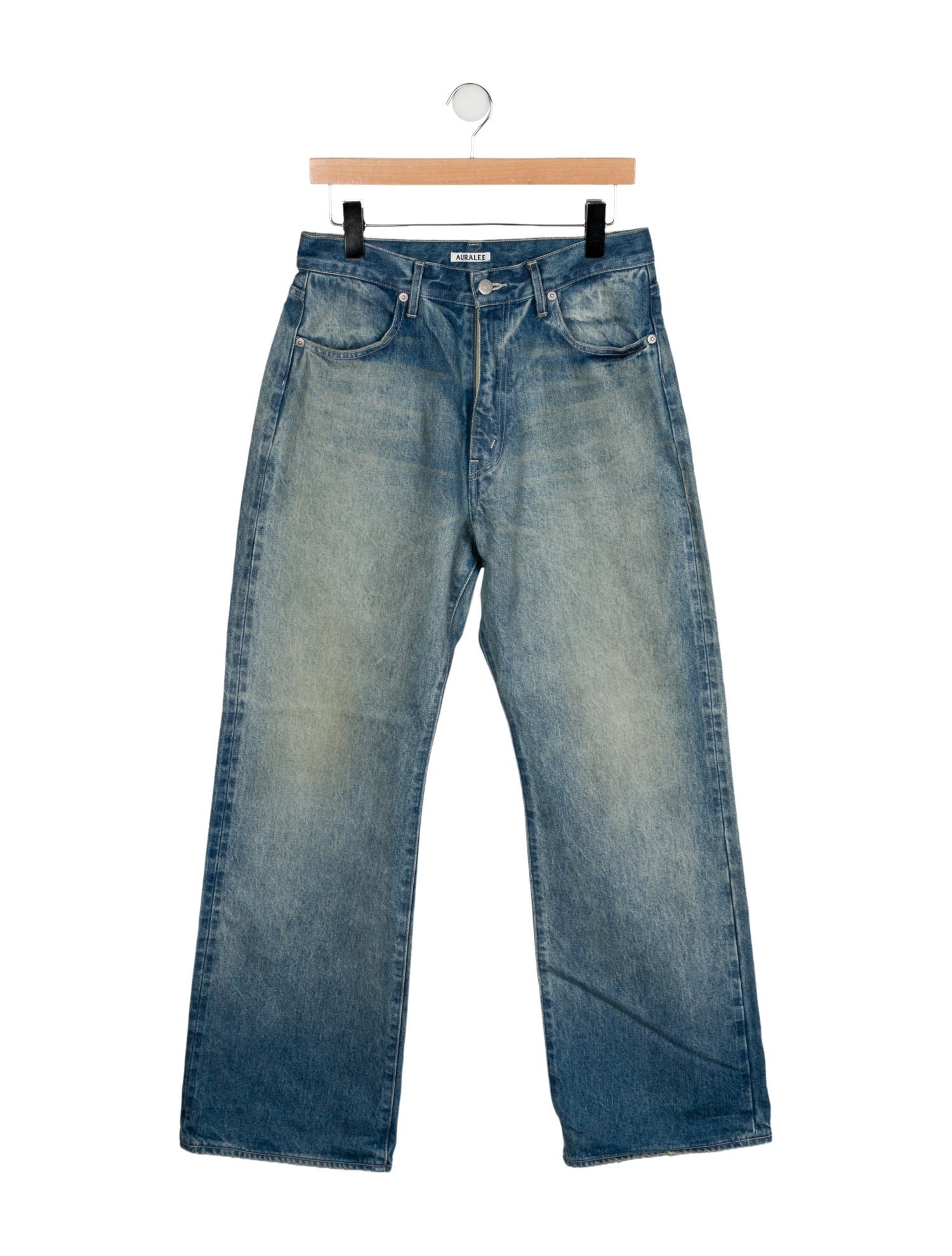 Auralee High-Rise Wide Leg Jeans