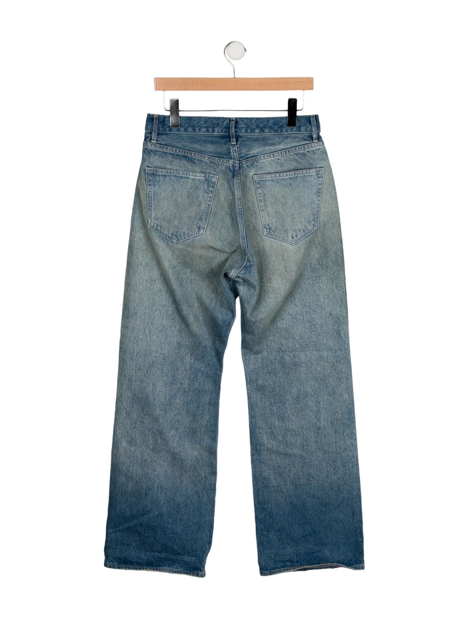 Auralee High-Rise Wide Leg Jeans