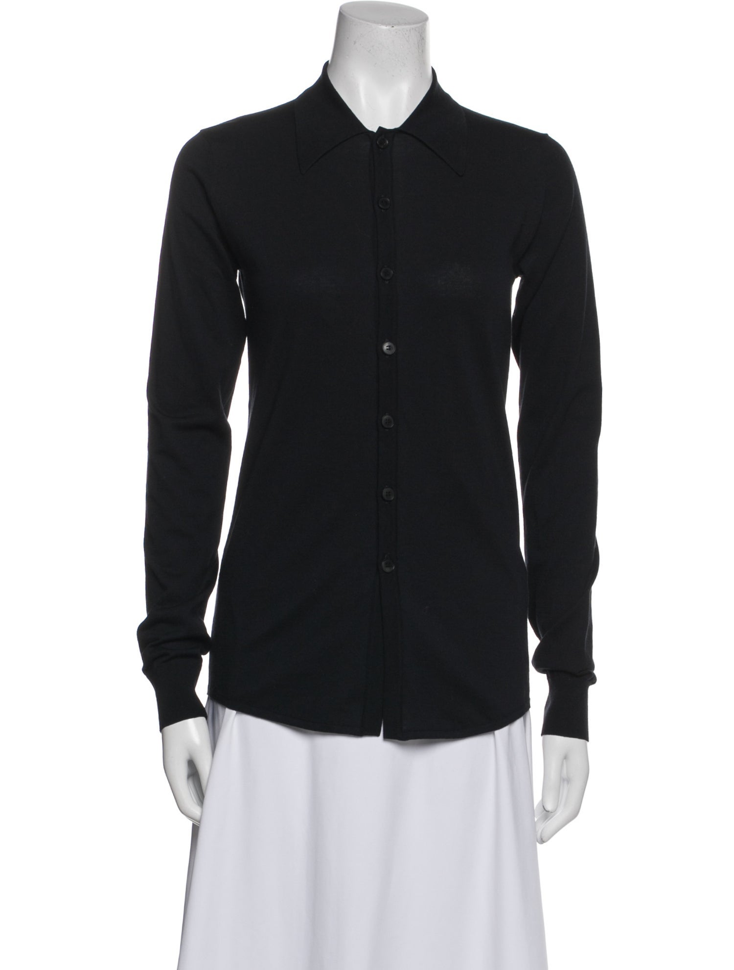 Auralee Long Sleeve Button-Up Top