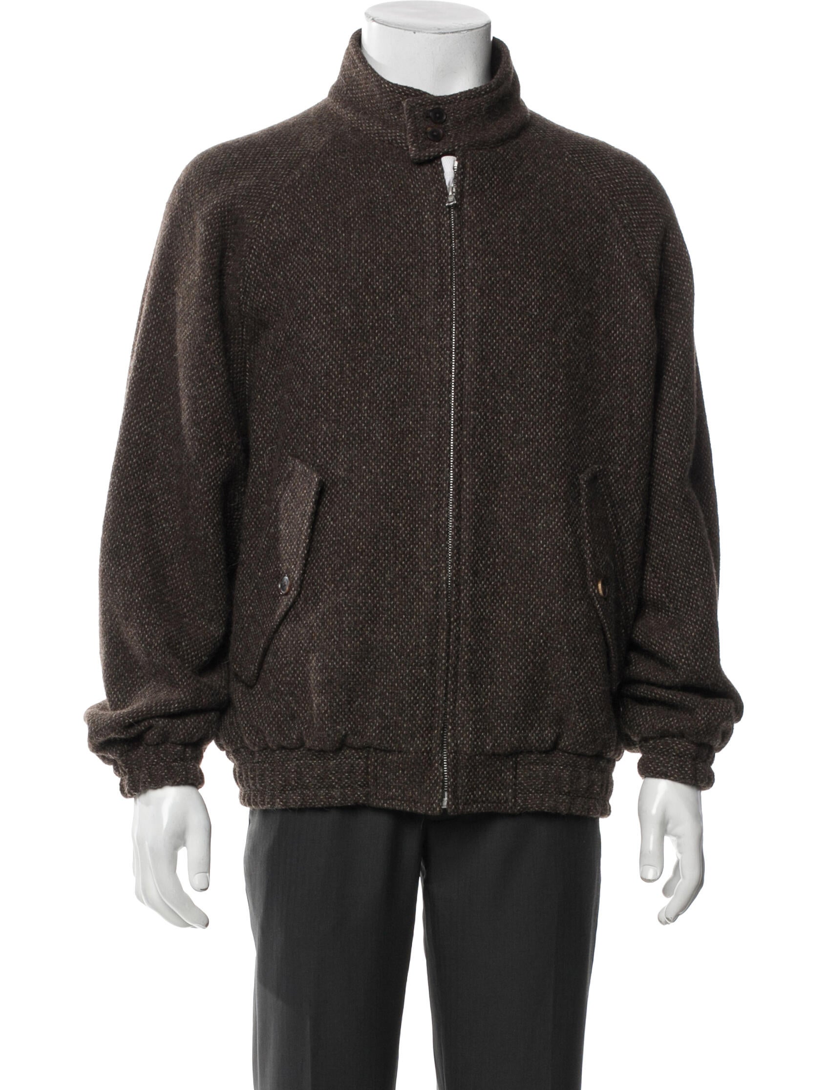 Auralee Wool Moto Jacket