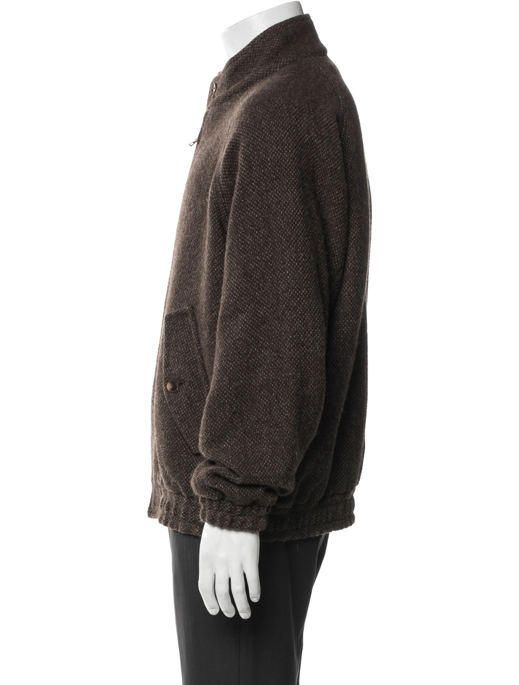 Auralee Wool Moto Jacket