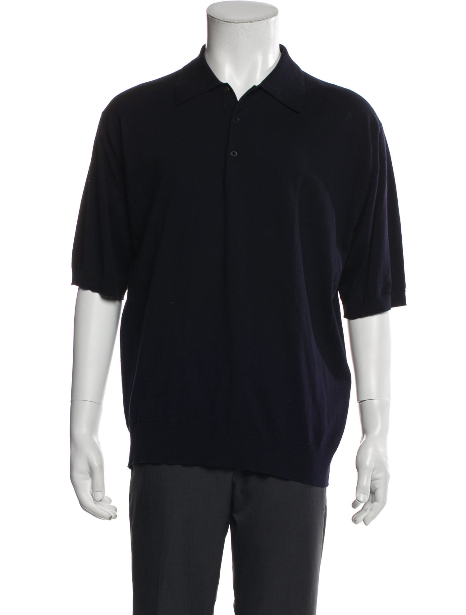 Auralee Collar Short Sleeve Polo Shirt