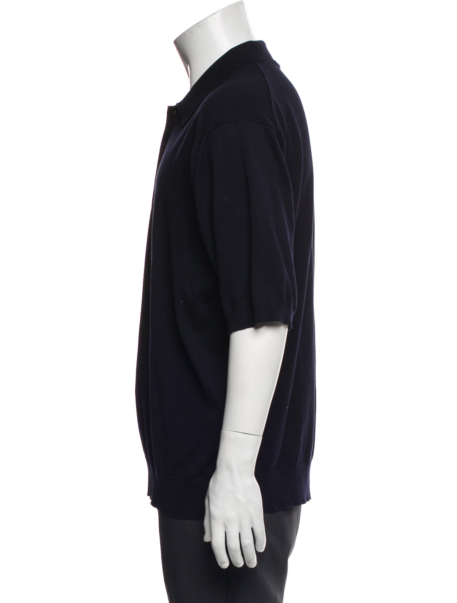 Auralee Collar Short Sleeve Polo Shirt