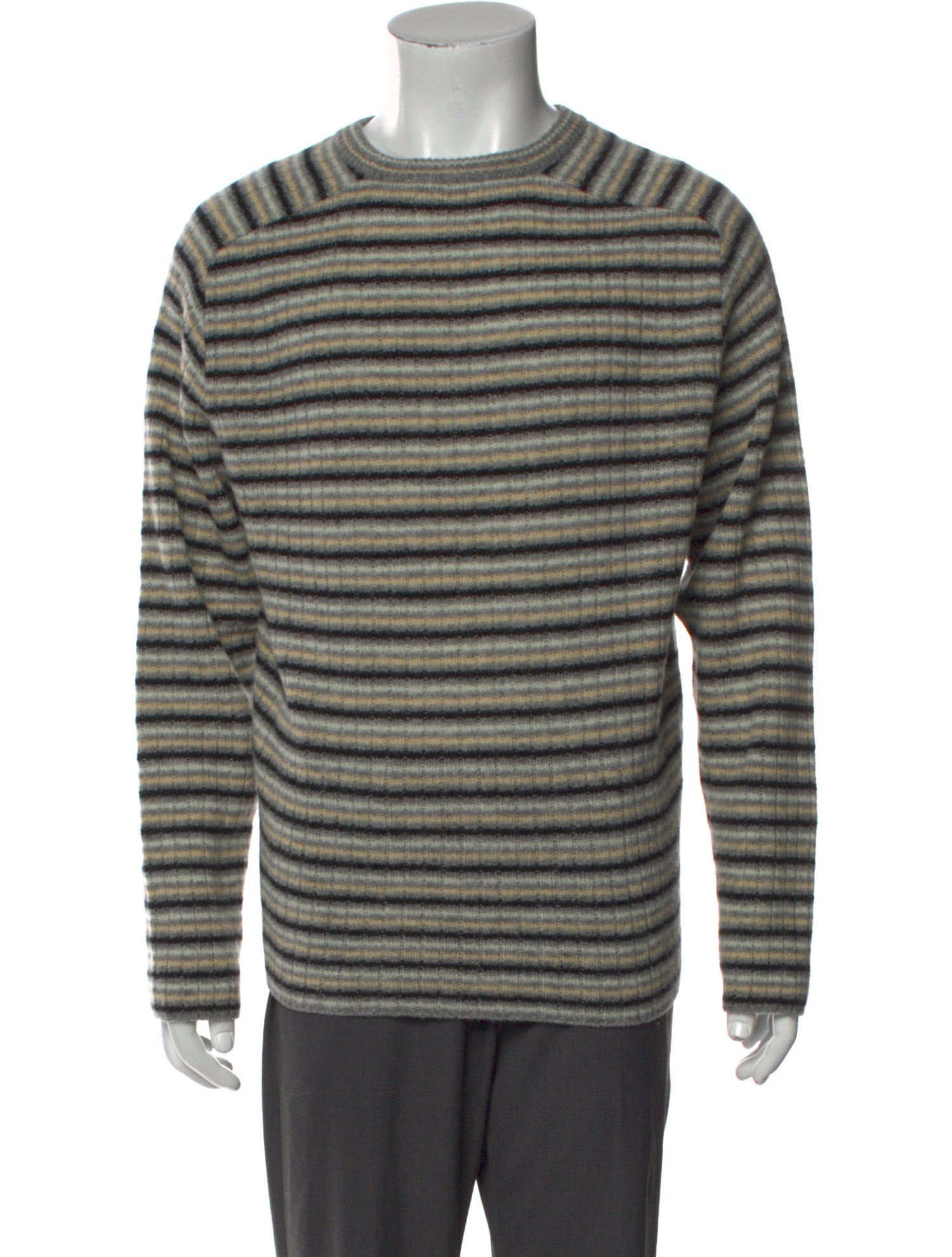 Auralee Wool Striped Pullover