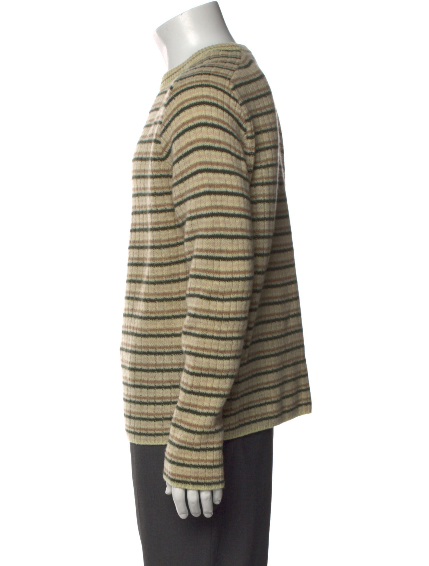 Auralee Wool Striped Pullover
