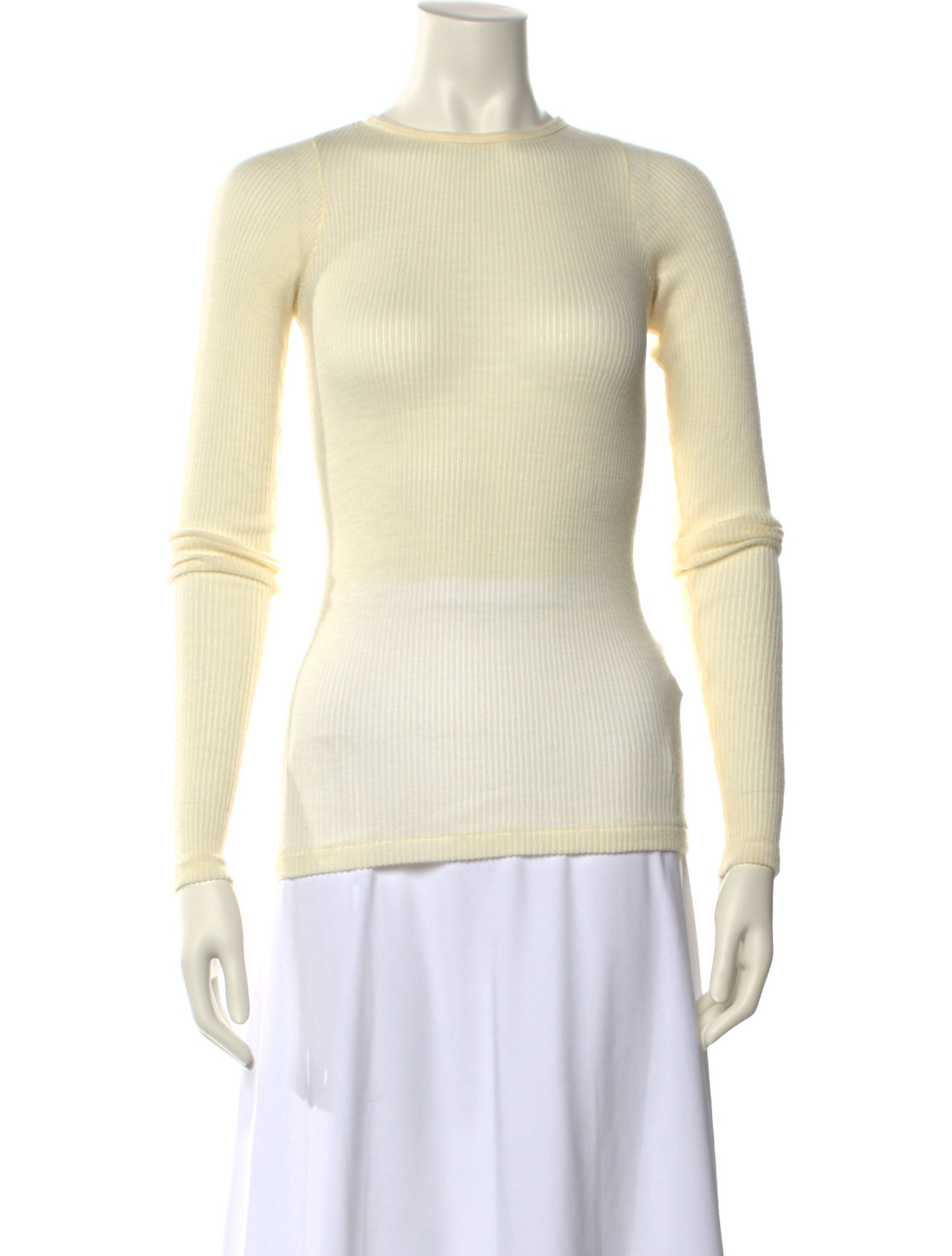 Auralee Wool Bateau Neckline Sweater