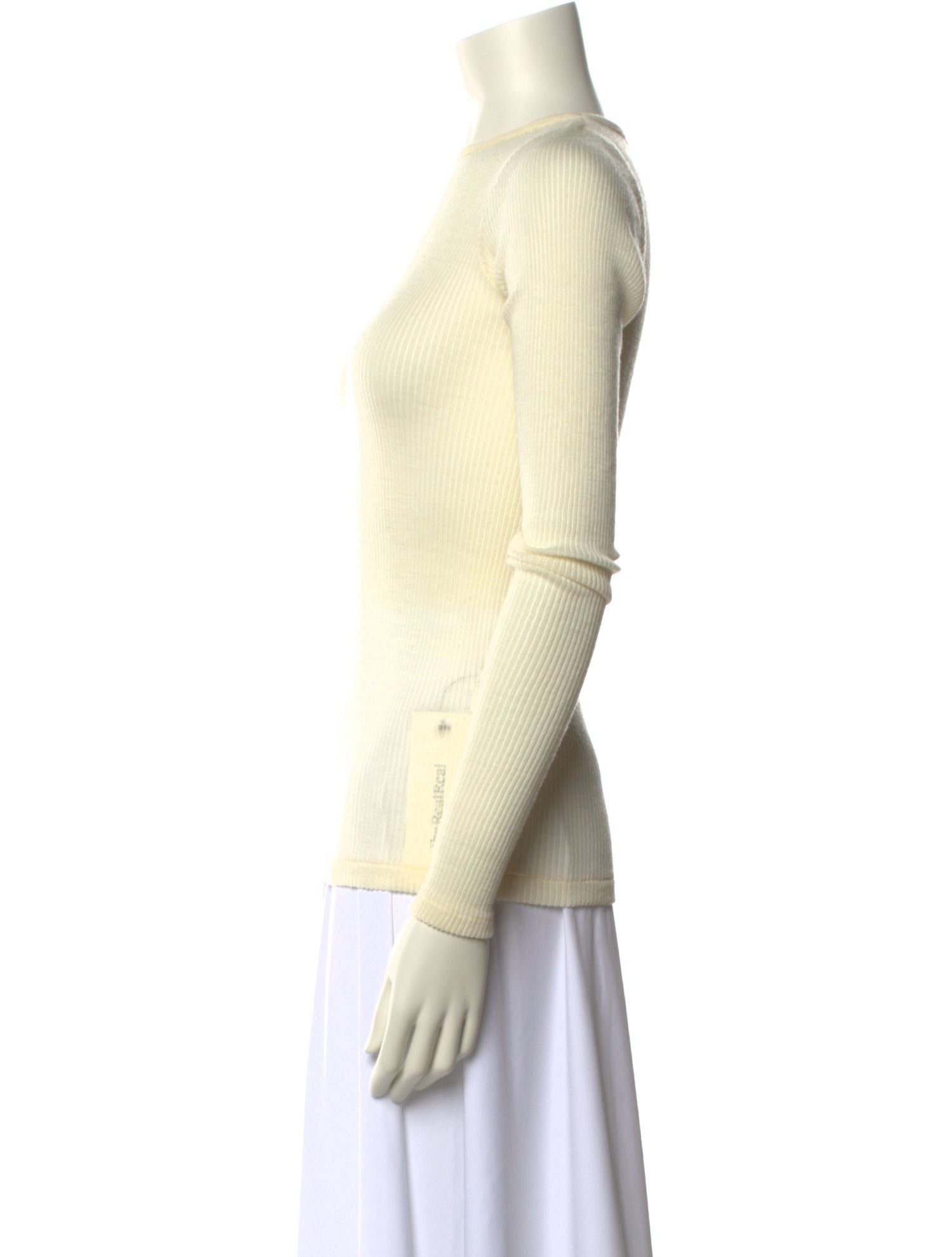 Auralee Wool Bateau Neckline Sweater