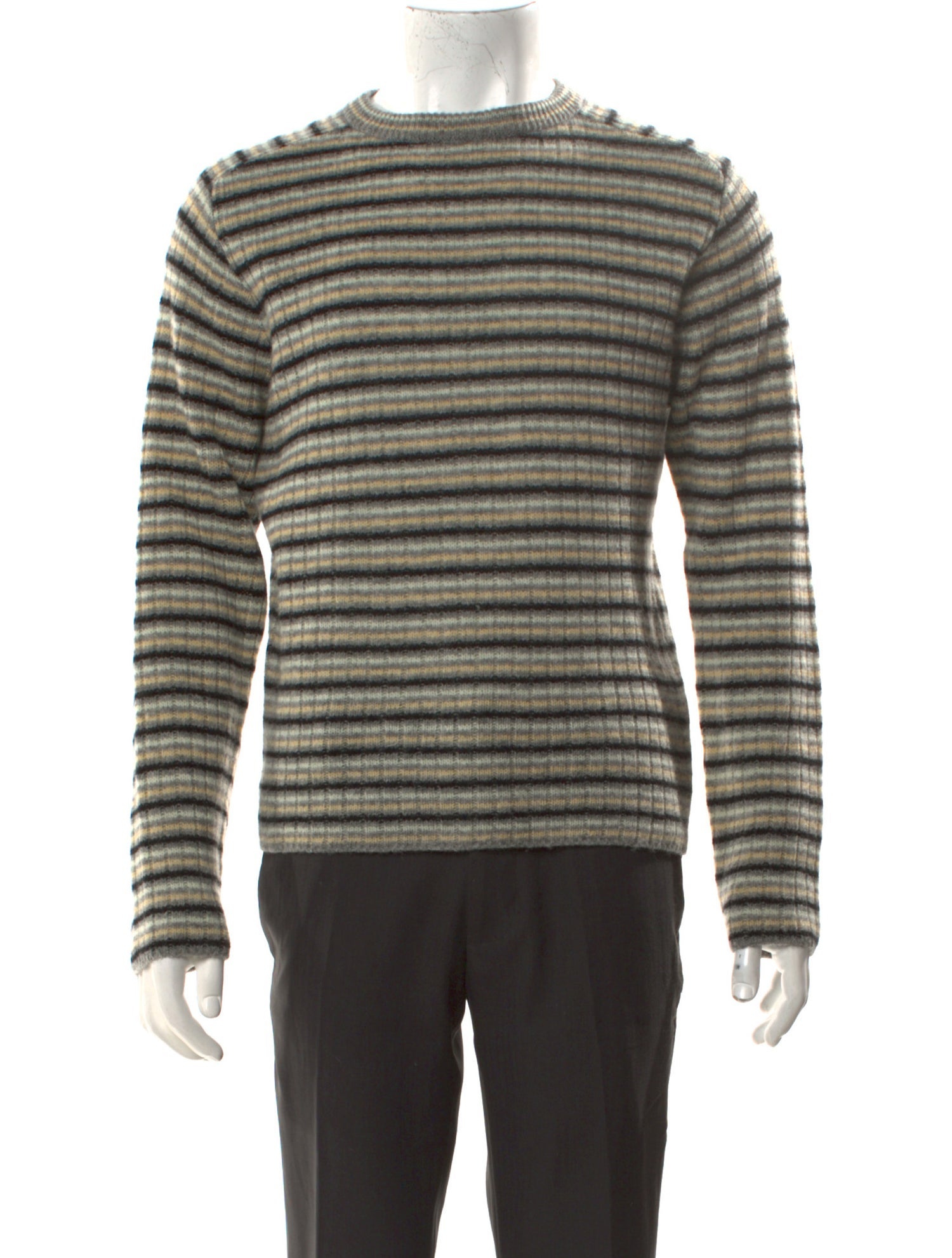Auralee Wool Striped Pullover