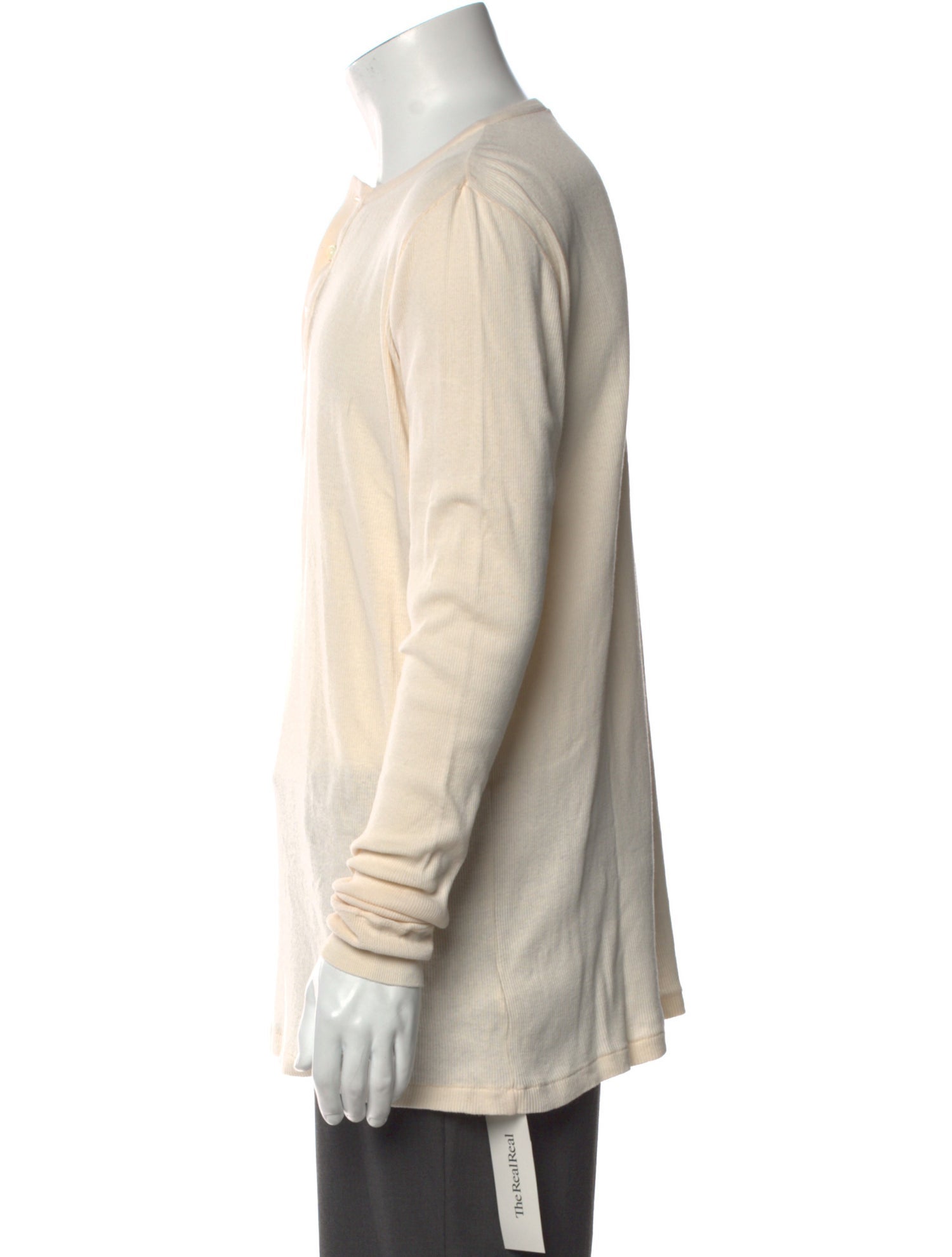 Auralee Crew Neck Long Sleeve Polo Shirt