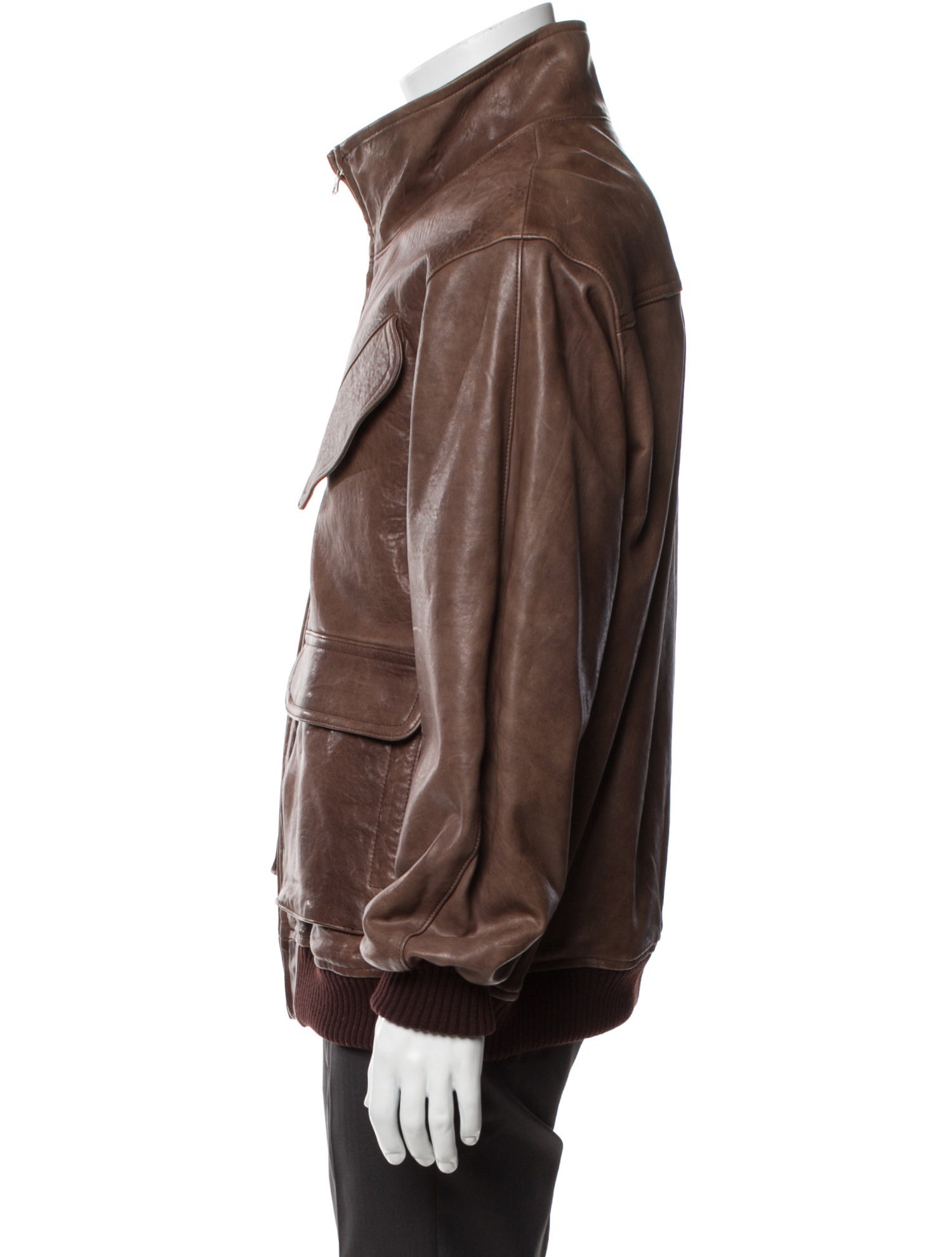 Auralee Lamb Leather Utility Jacket
