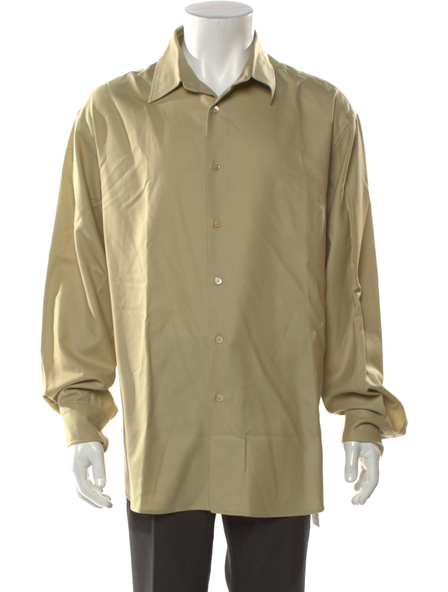 Auralee Wool Long Sleeve Shirt