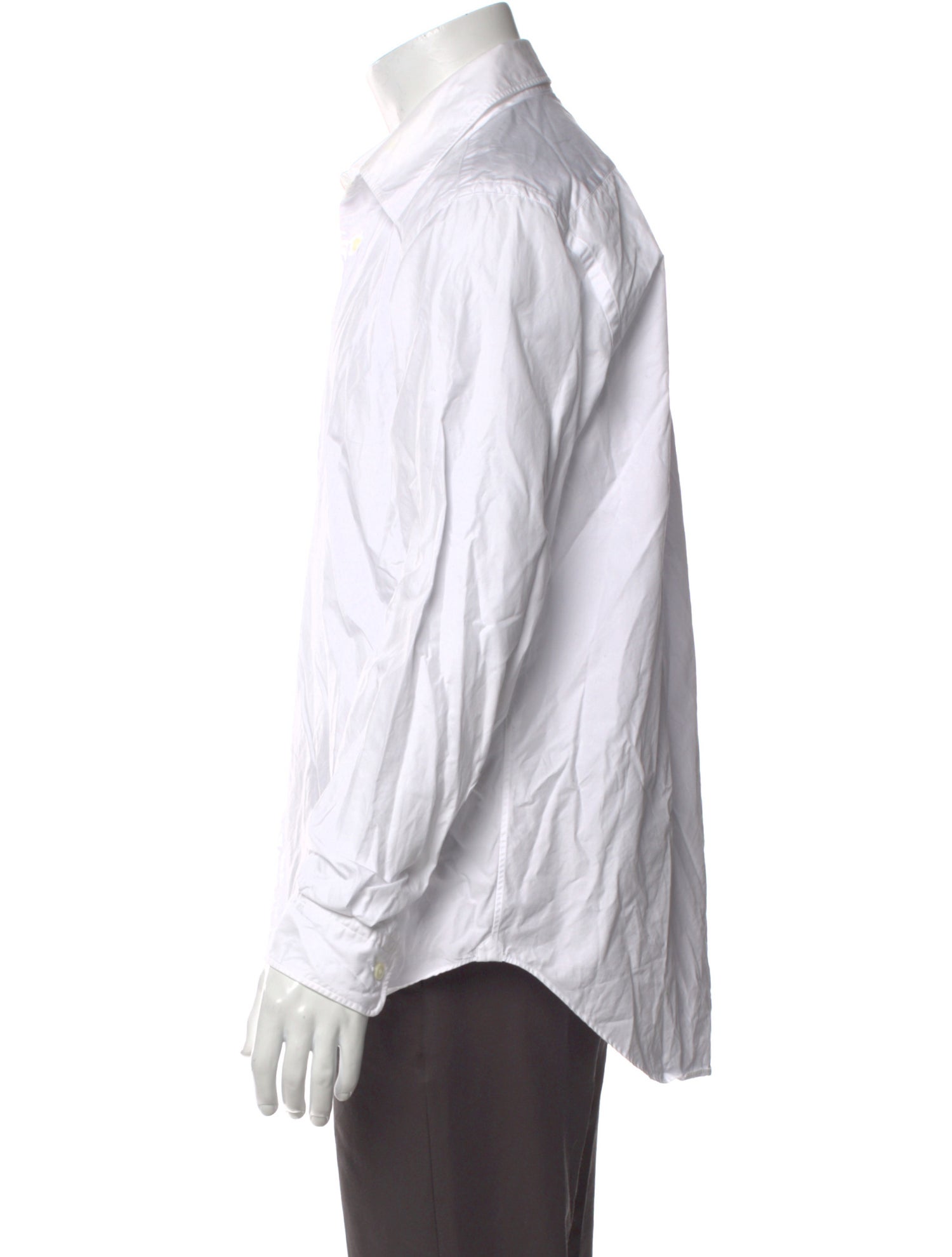 Auralee Striped Long Sleeve Dress Shirt