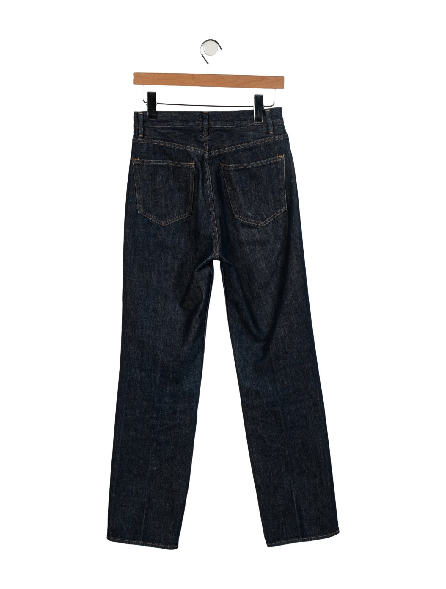 Auralee High-Rise Straight Leg Jeans
