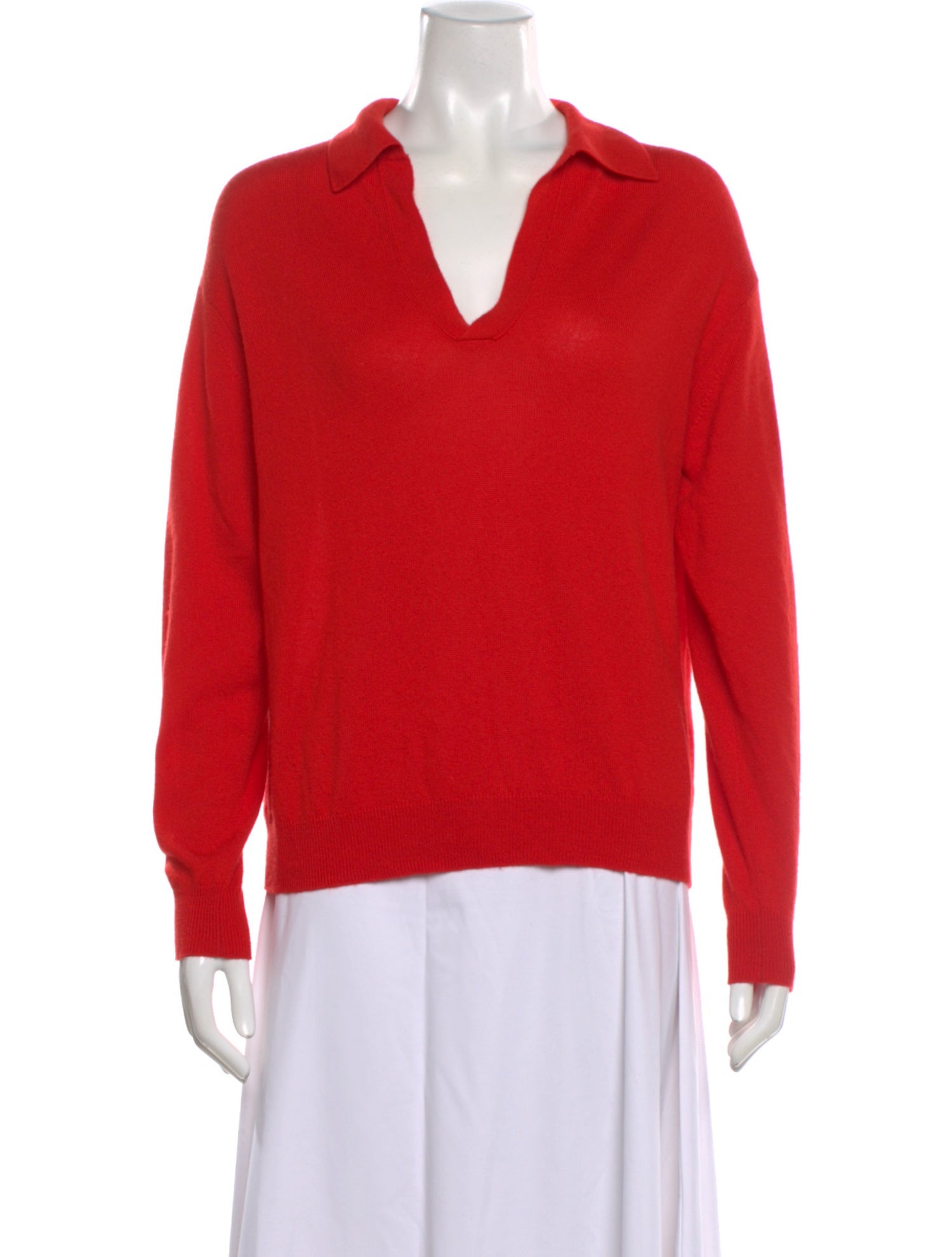 Auralee Silk V-Neck Sweater