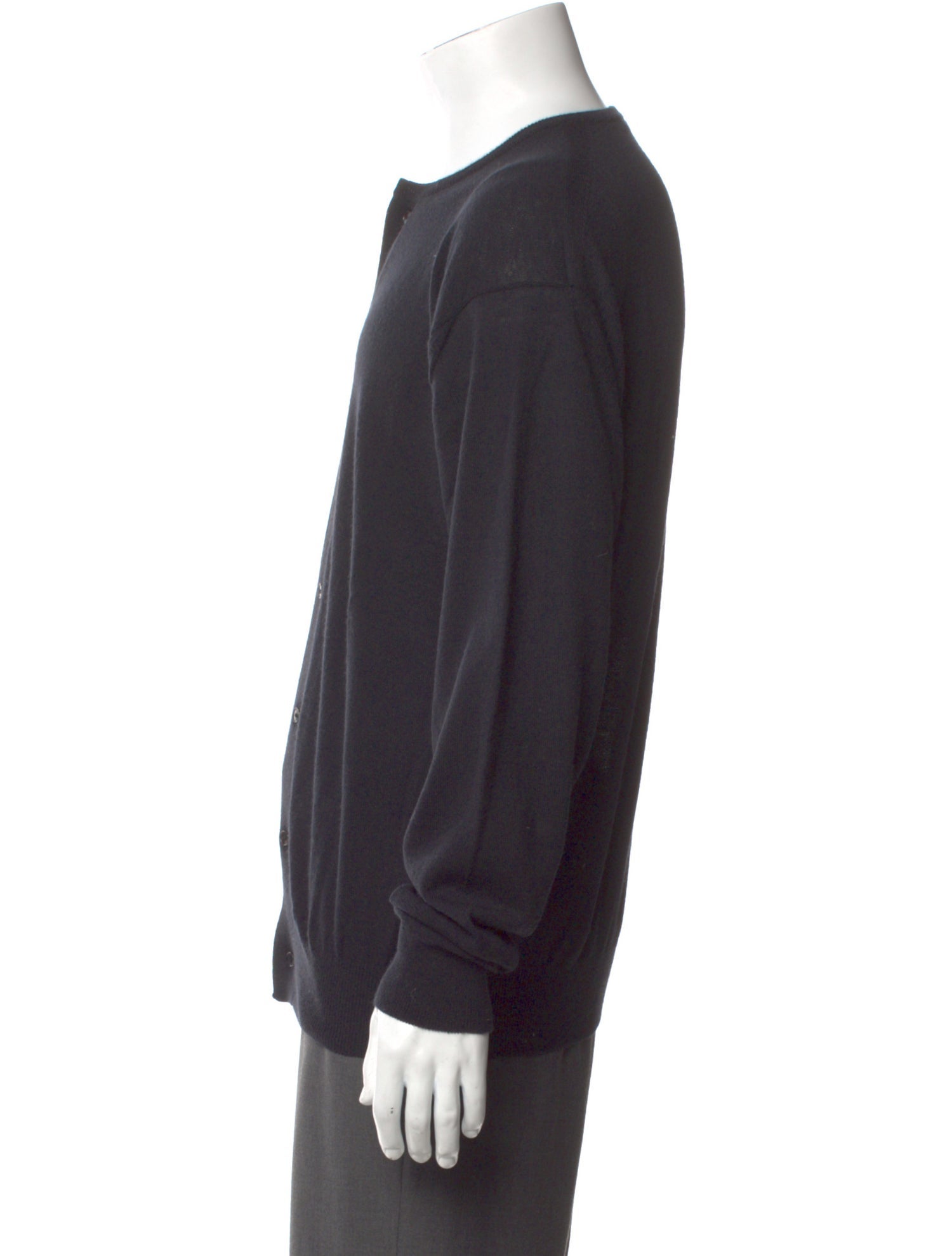 Auralee Cashmere Crew Neck Cardigan