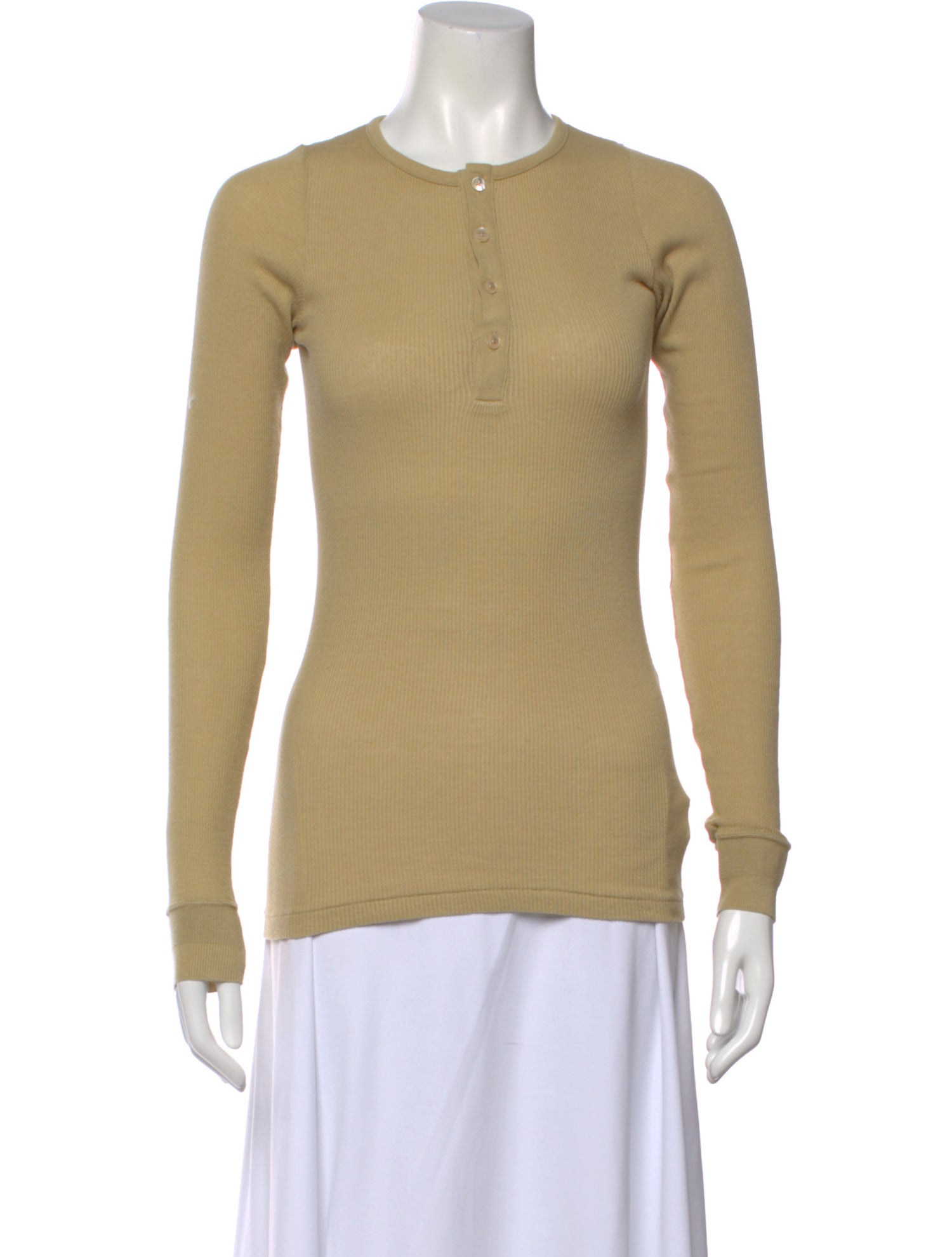 Auralee Crew Neck Long Sleeve Top