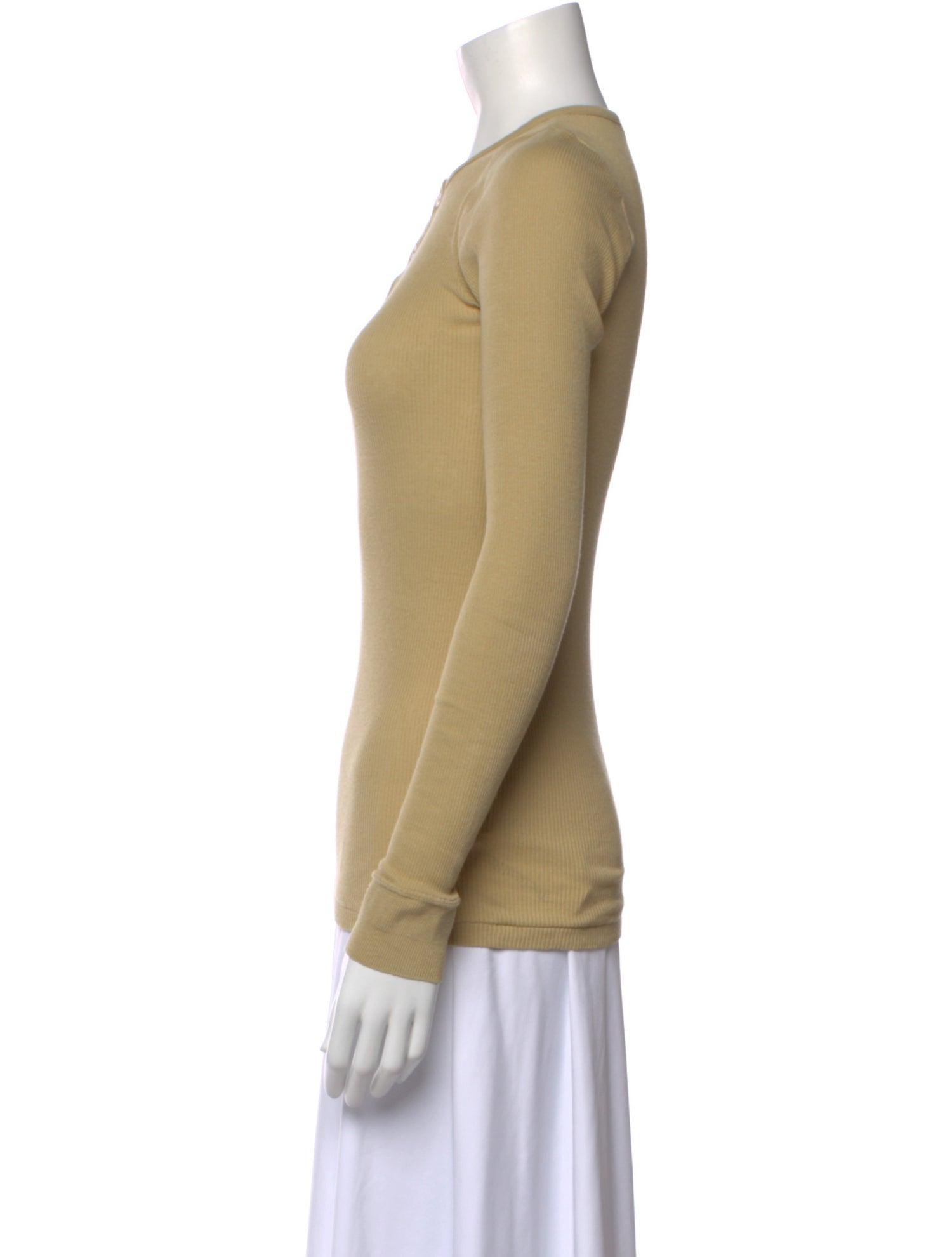 Auralee Crew Neck Long Sleeve Top
