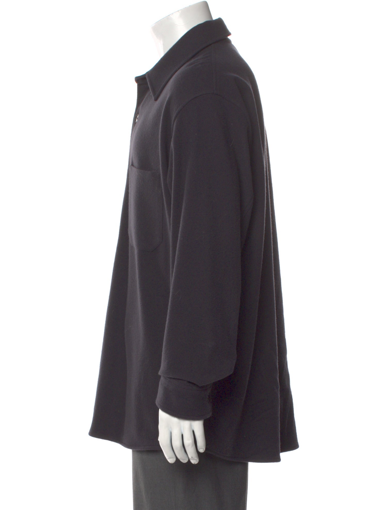 Auralee Wool Long Sleeve Shirt