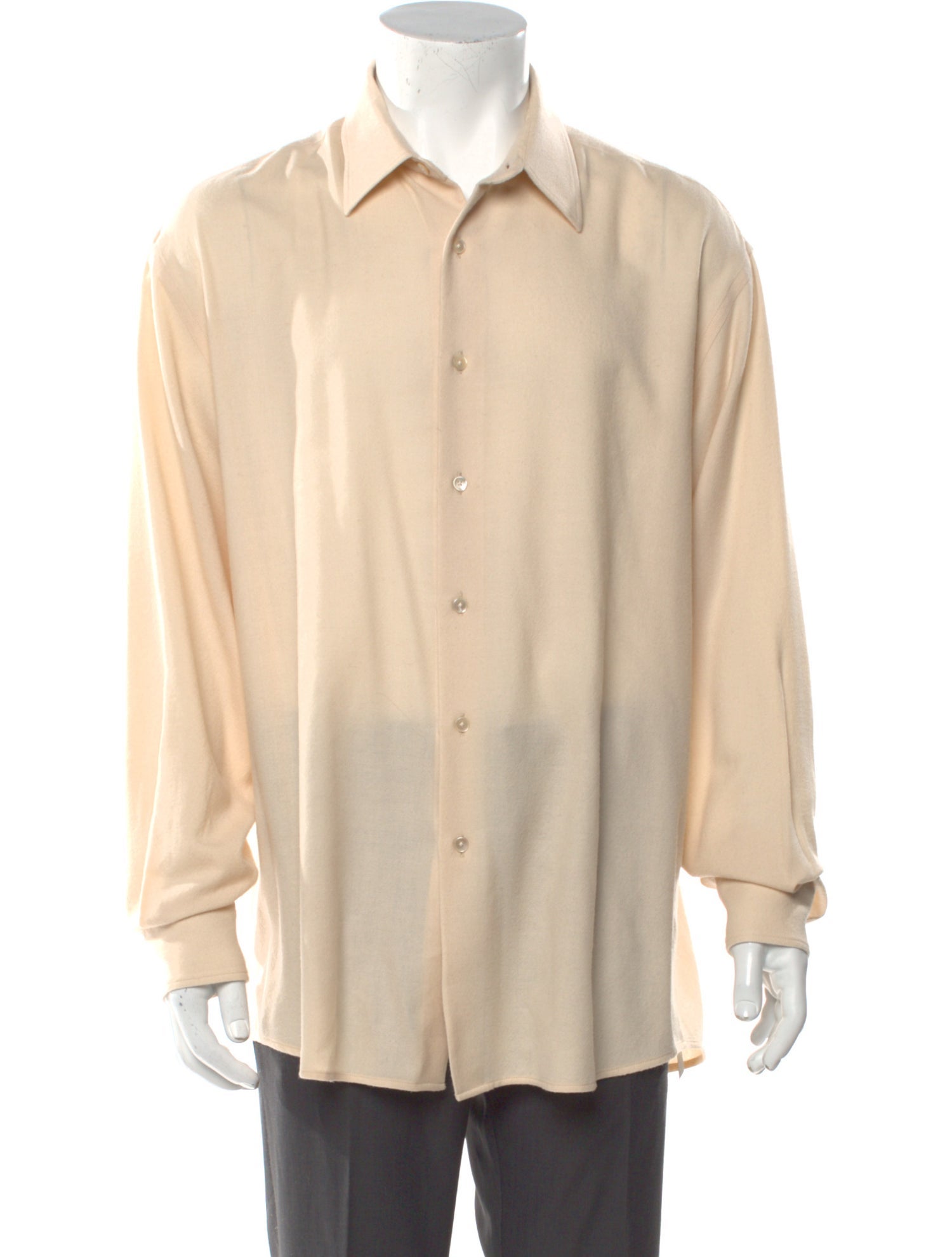 Auralee Wool Long Sleeve Shirt