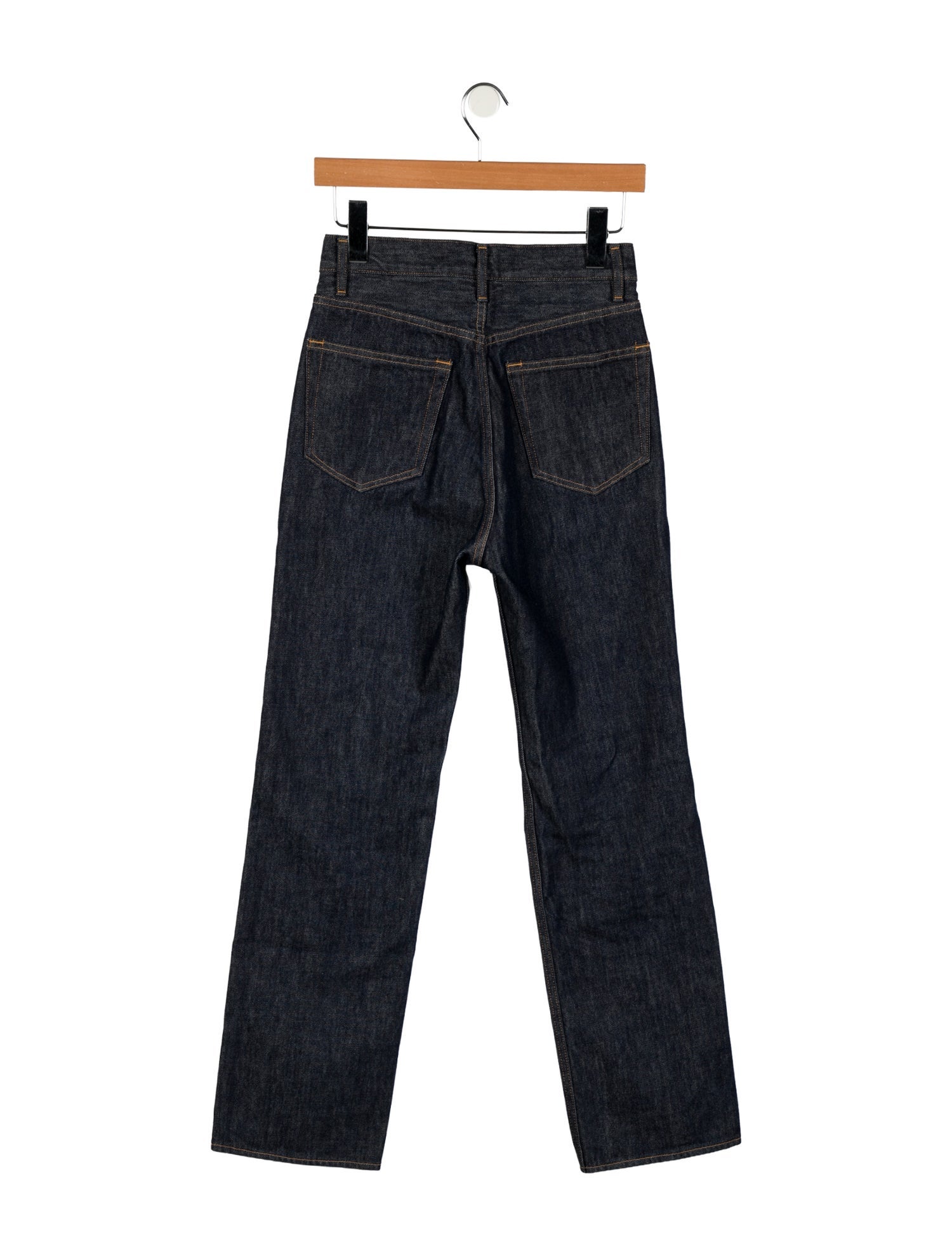Auralee High-Rise Straight Leg Jeans