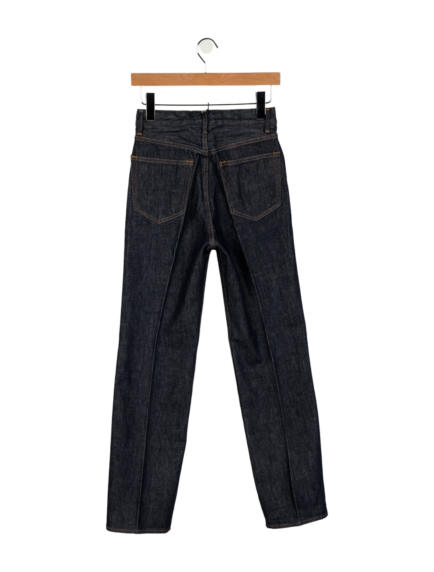 Auralee High-Rise Straight Leg Jeans