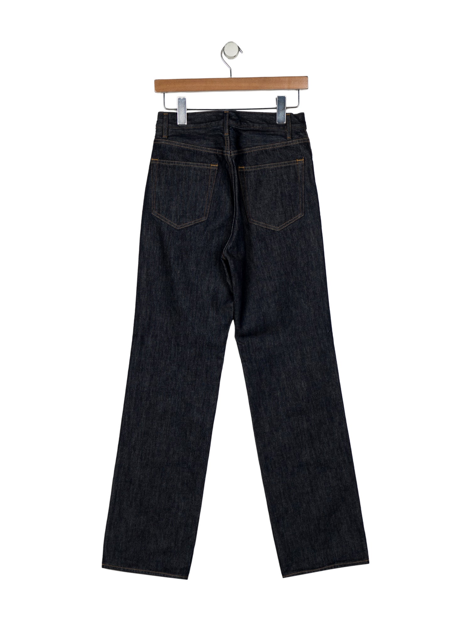 Auralee High-Rise Straight Leg Jeans