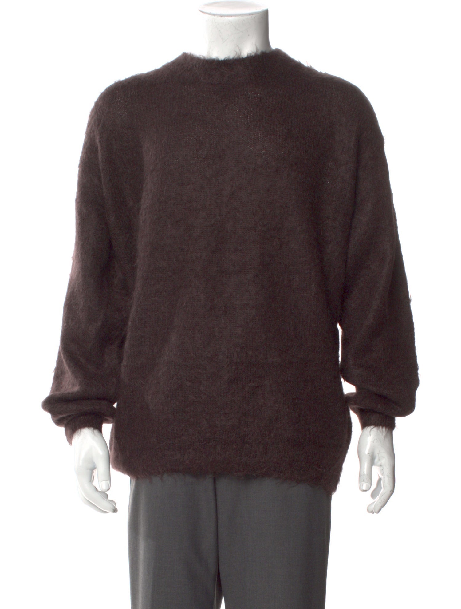 Auralee Mohair Crew Neck Pullover