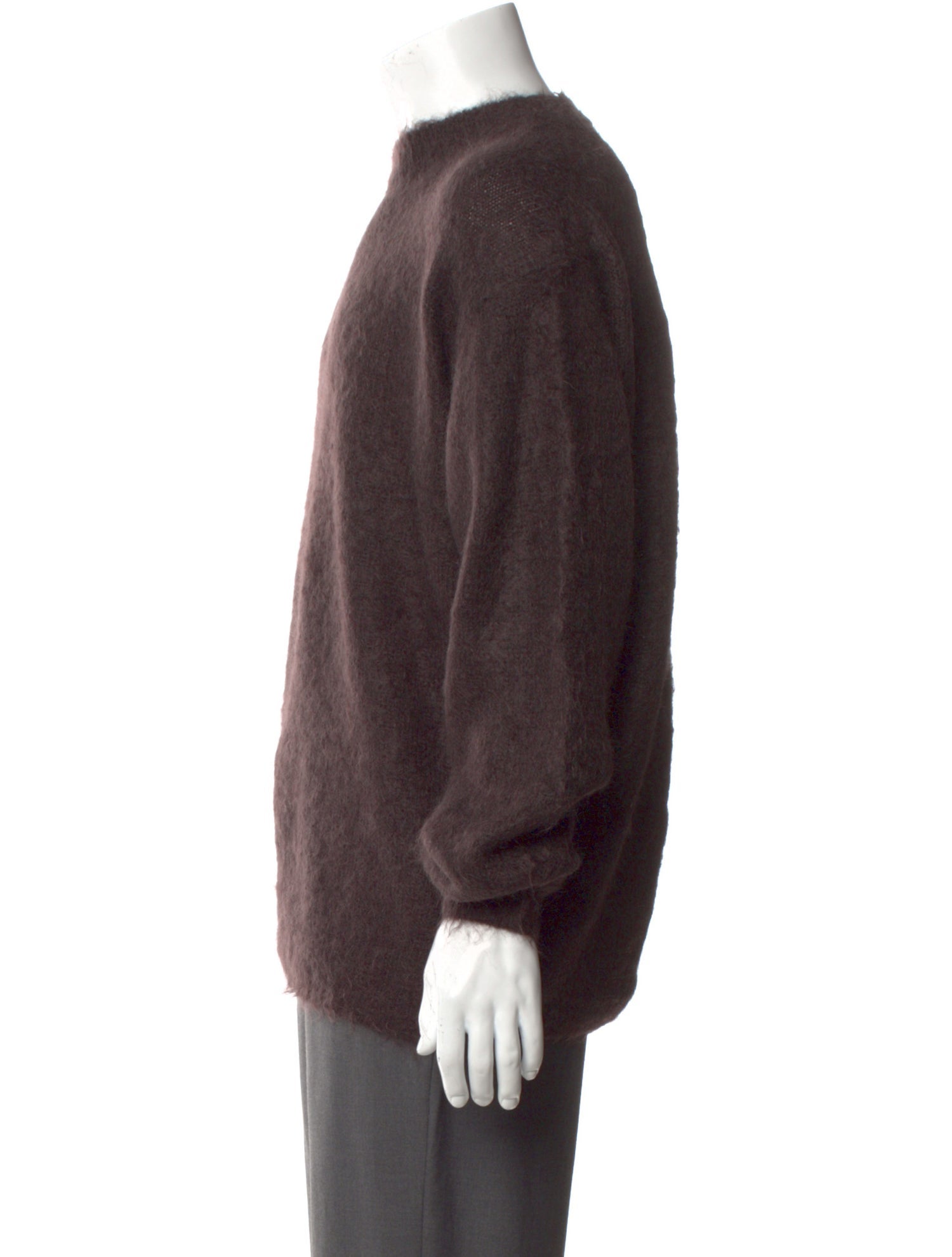 Auralee Mohair Crew Neck Pullover