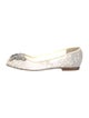 Aruna Seth Lace Crystal Embellishments Ballet Flats