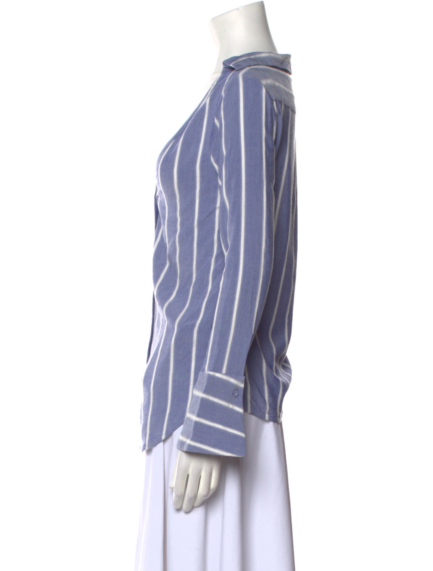 Auteur Striped Long Sleeve Blouse