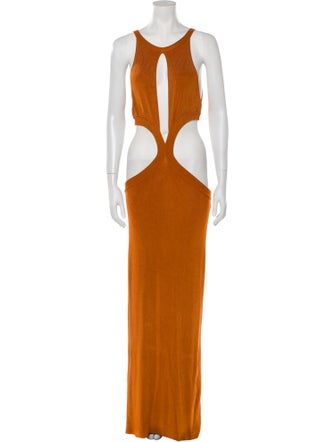 Auteur Scoop Neck Long Dress