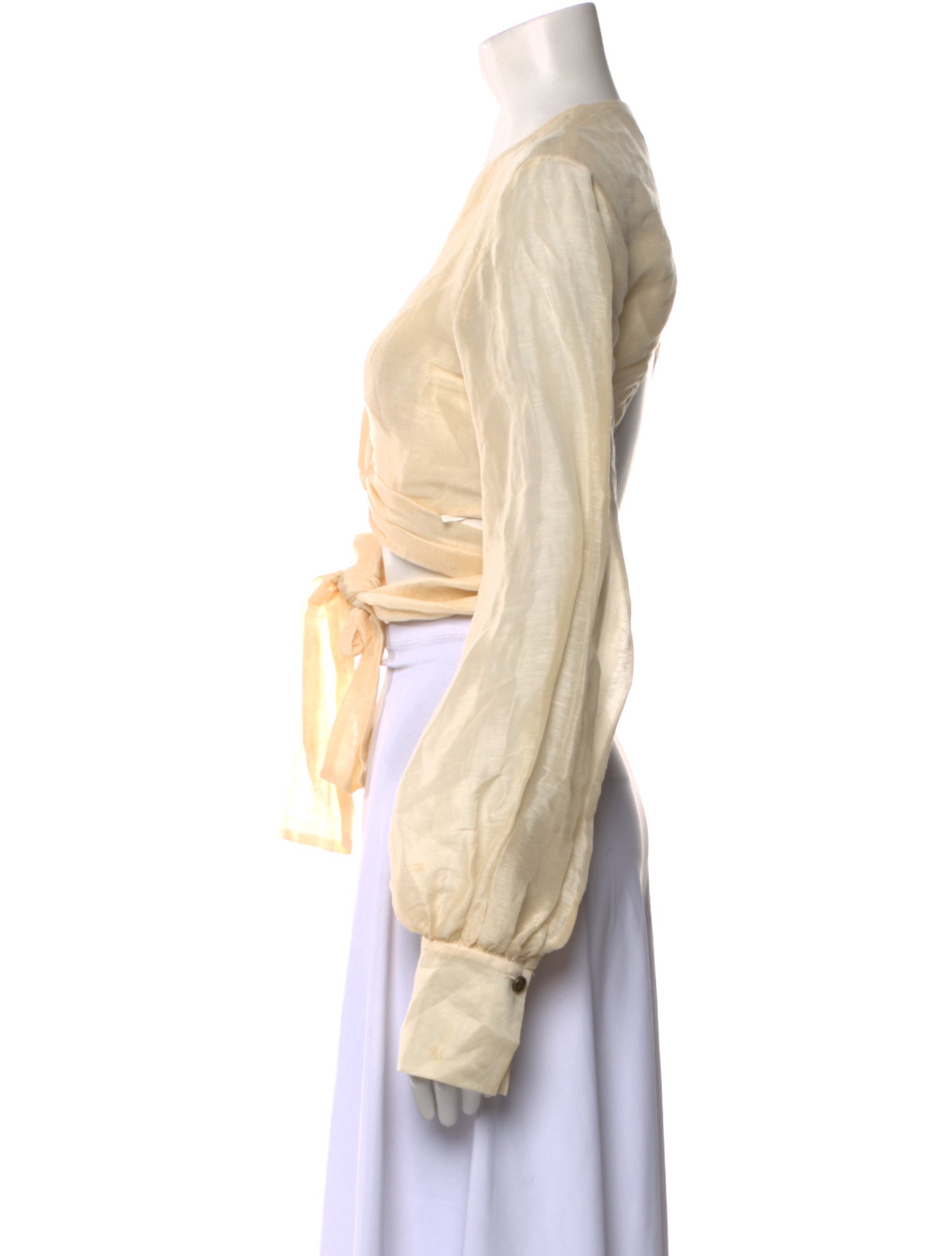 Auteur Linen V-Neck Crop Top