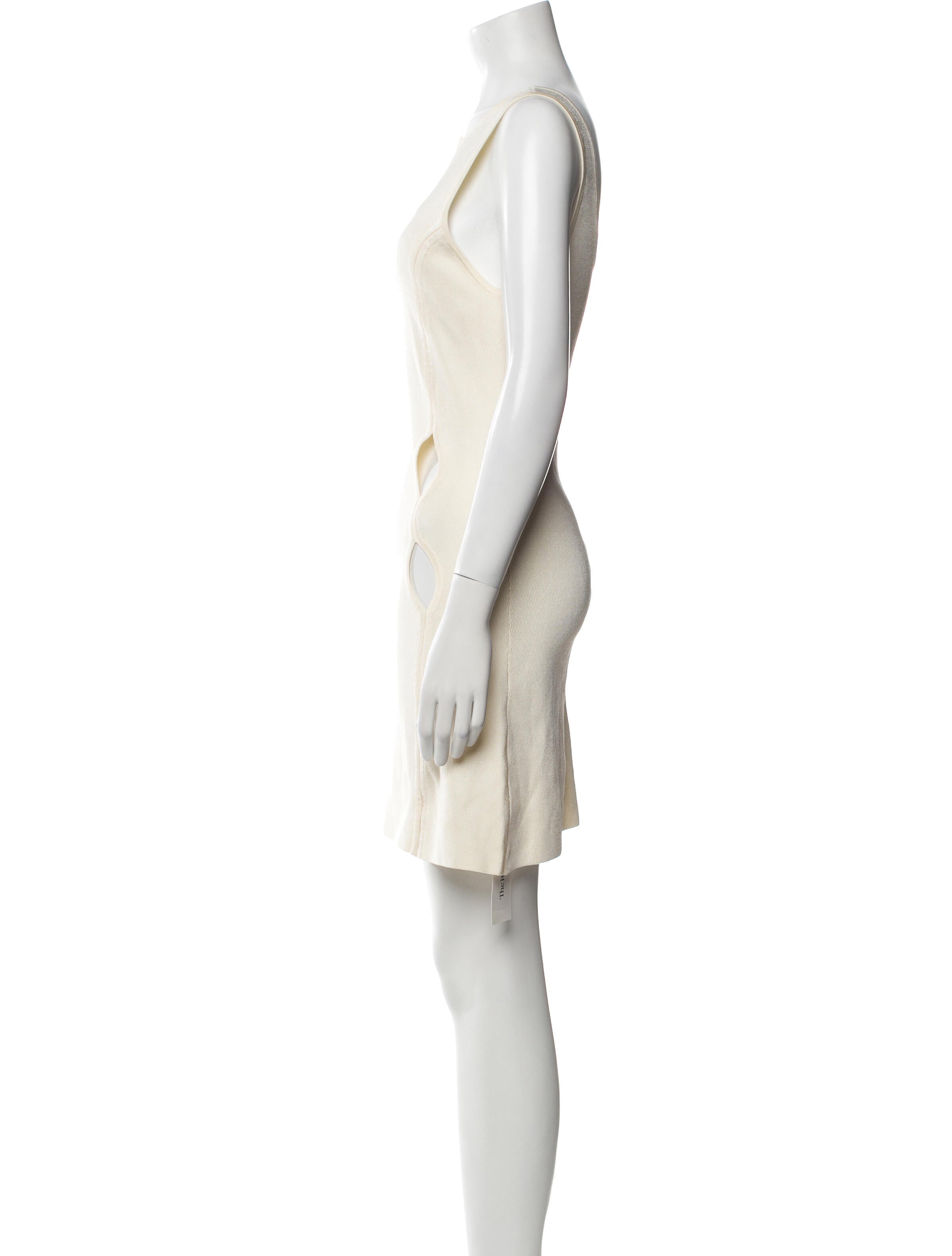 Auteur Scoop Neck Mini Dress