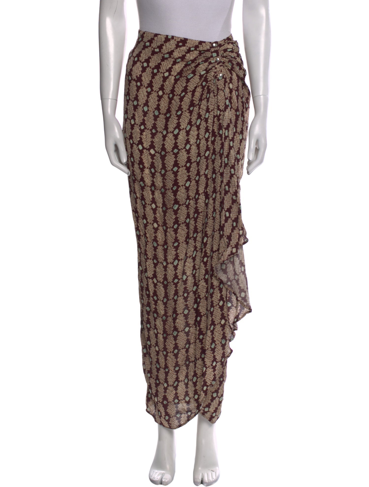 Auteur Printed Long Skirt