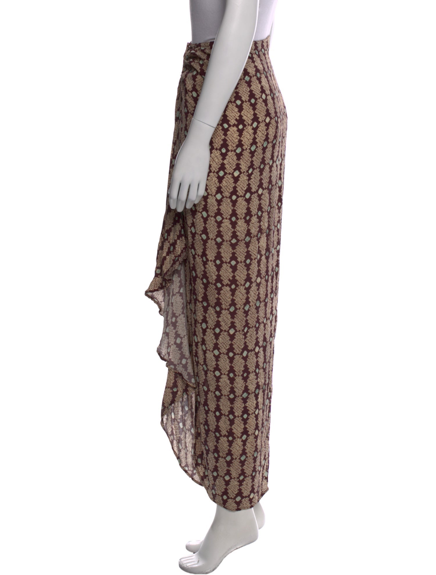 Auteur Printed Long Skirt