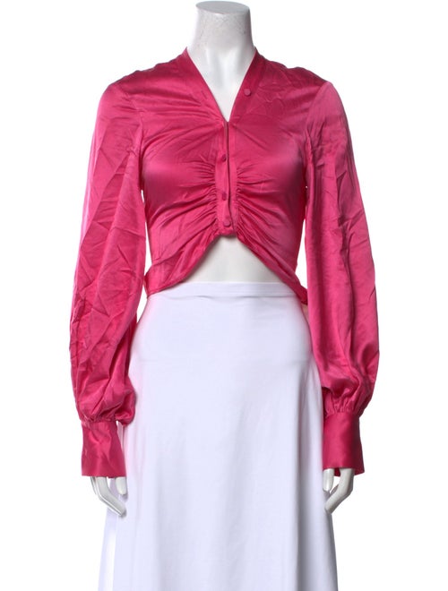 Auteur Silk V-Neck Crop Top